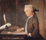 Jean Baptiste Simeon Chardin Boy with a Spinning Top painting